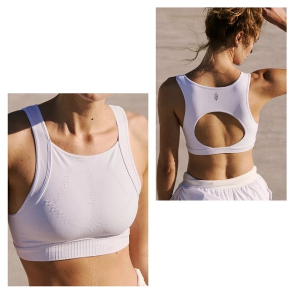 Free People Good Karma White Bib Bra, NWOT 🥳 XS/S - Picture 1 of 5